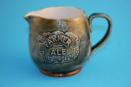 A Royal Doulton stoneware "Farmer`s Ale" jug made for Style and Winch Ltd., impressed marks and