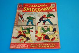 Comics "The Amazing Spiderman" September 1963 written by Stan Lee and artwork by Steve Ditko, the