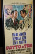 Five Dean Martin film posters and a box of Dean Martin photographs and various ephemera.
