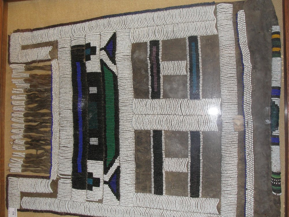 A 19th Century Maputo Skirt (South Africa):
a fine 19th century beadwork and leather Maputo skirt - Image 2 of 4