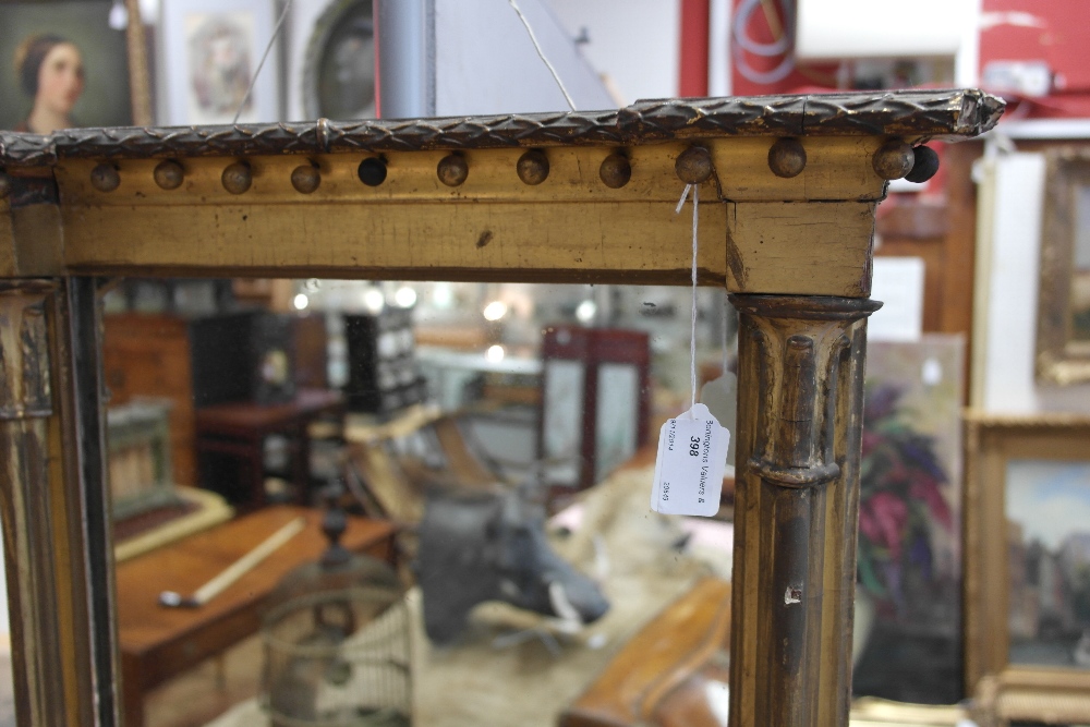 A Regency Giltwood Rectangular Overmantel Mirror:
the breakfront frieze decorated with balls; the - Image 2 of 4