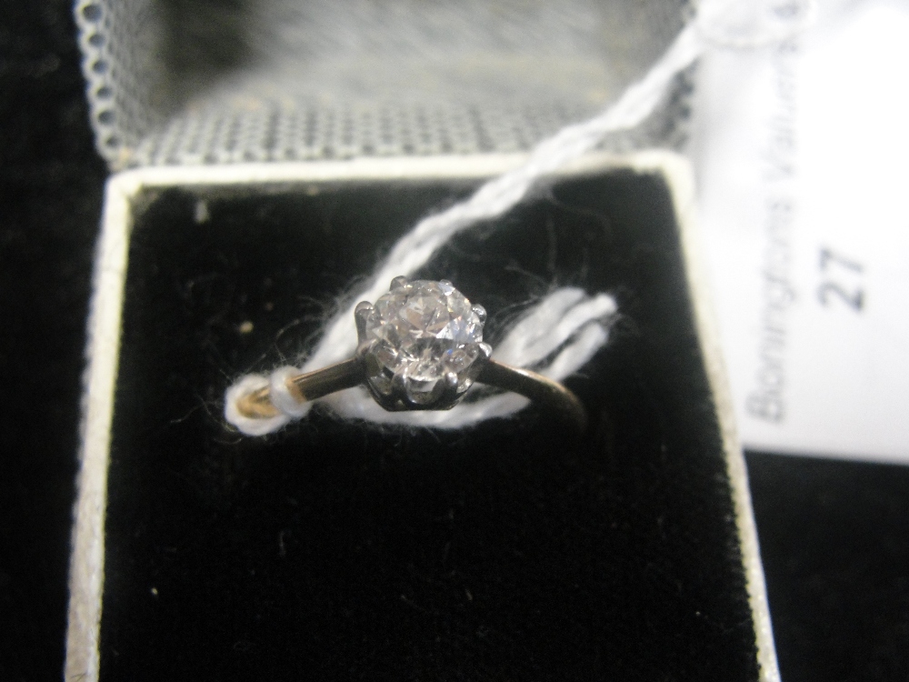 An 18ct diamond solitaire