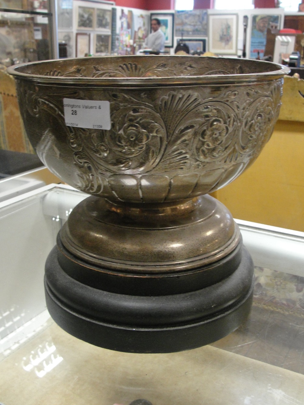 A HM silver rose bowl