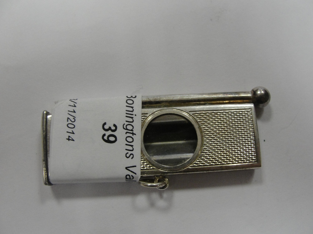 A HM silver cigar cutter