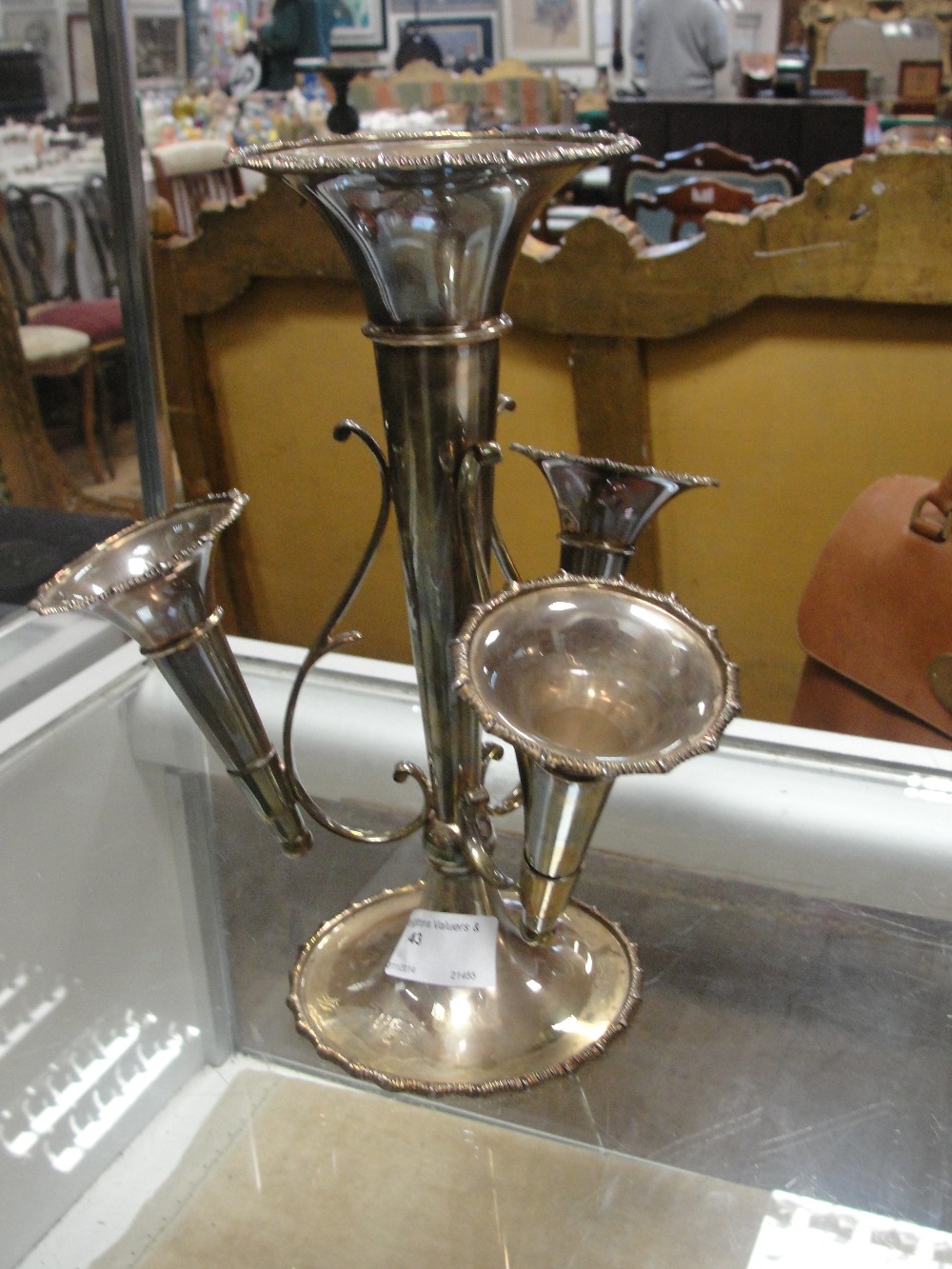 A HM silver epergne