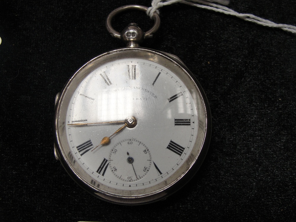 A silver pocket watch The Accurate by H Samuel