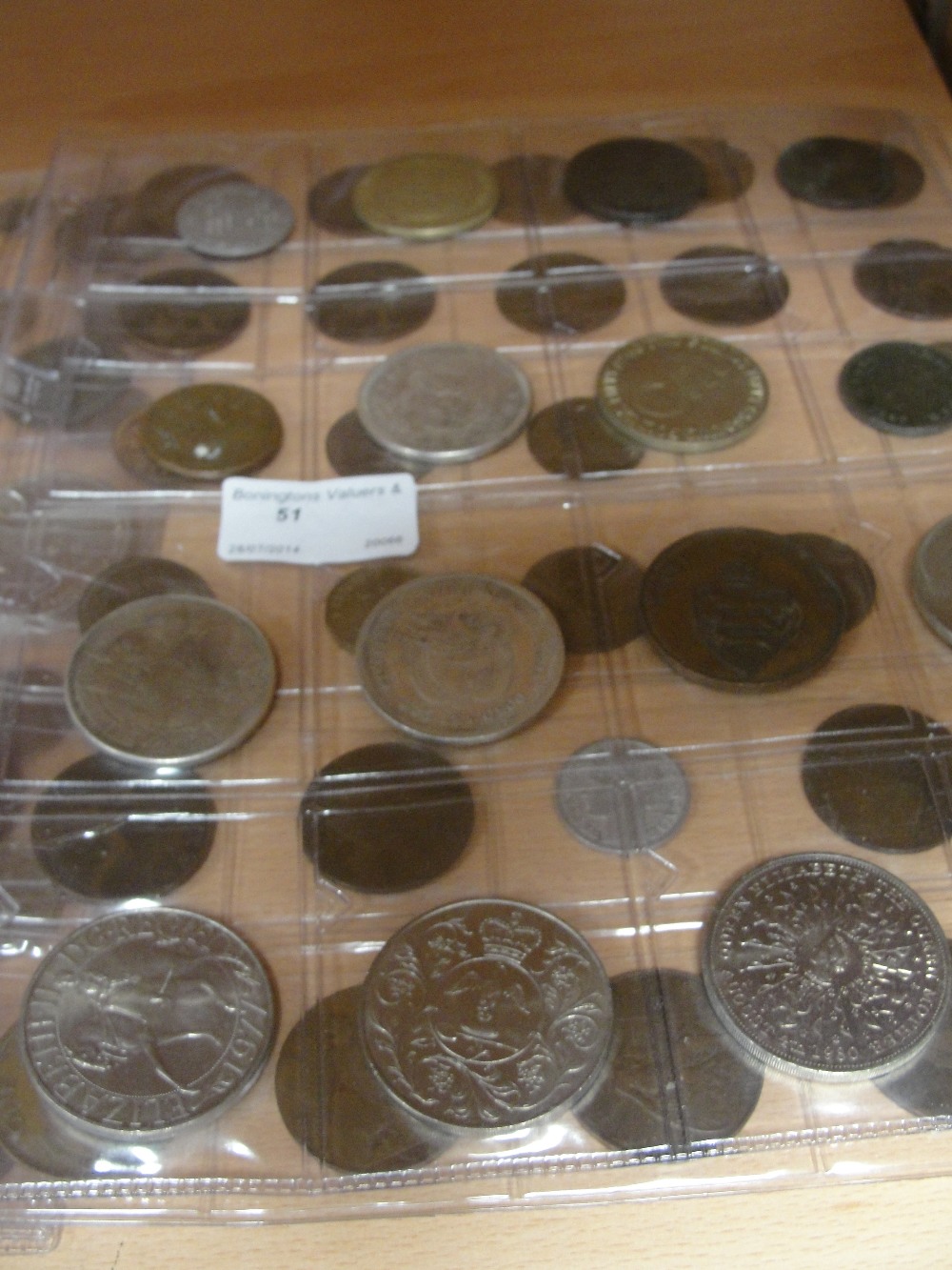 Various crown size coins