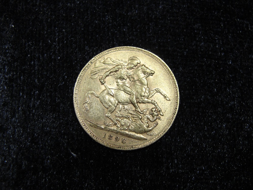 An 1896 London Mint sovereign