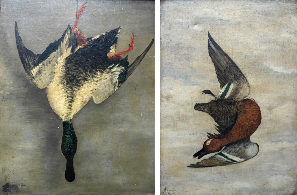 Bouchy (French School, early 20th century):
Studies of dead game, oils on canvas, signed,