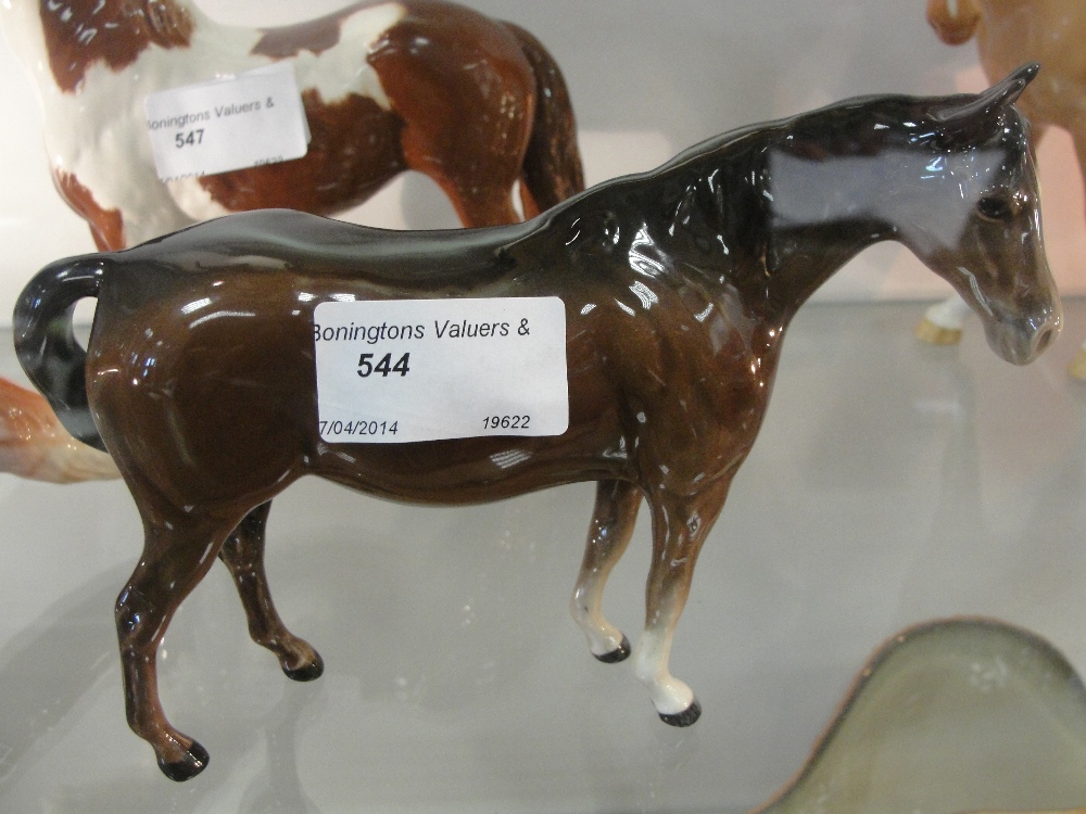 A Beswick chestnut horse