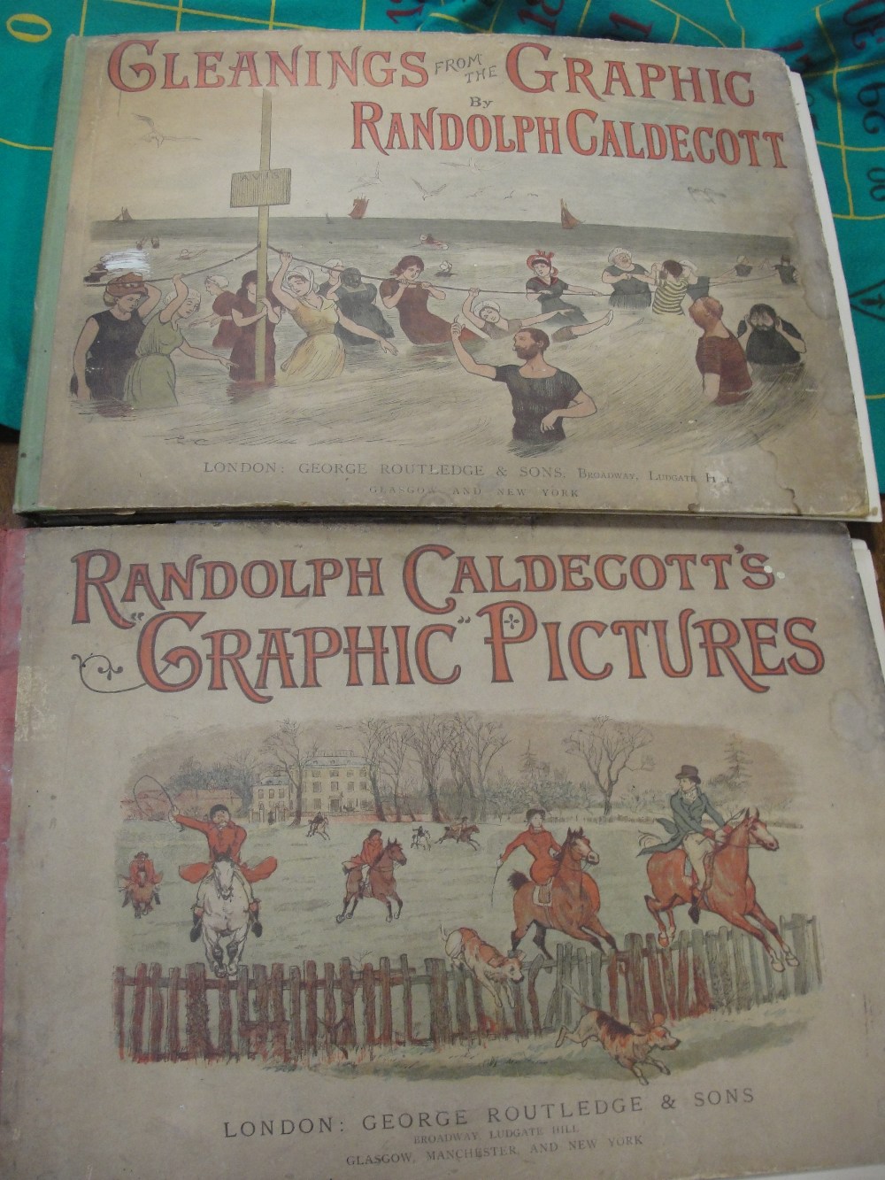 Randolph Caldecotts "Graphic Pictures" published by George Routledge & Sons 1898 togther with