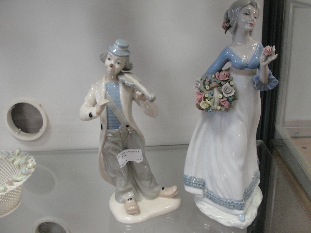 2 lladro style figures