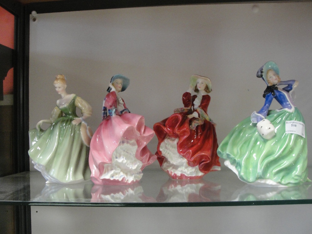 4 royal doulton figurines