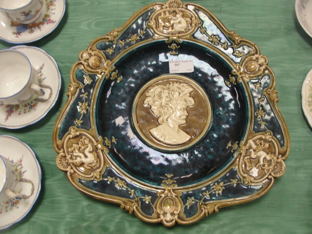 A19th century majolica plate