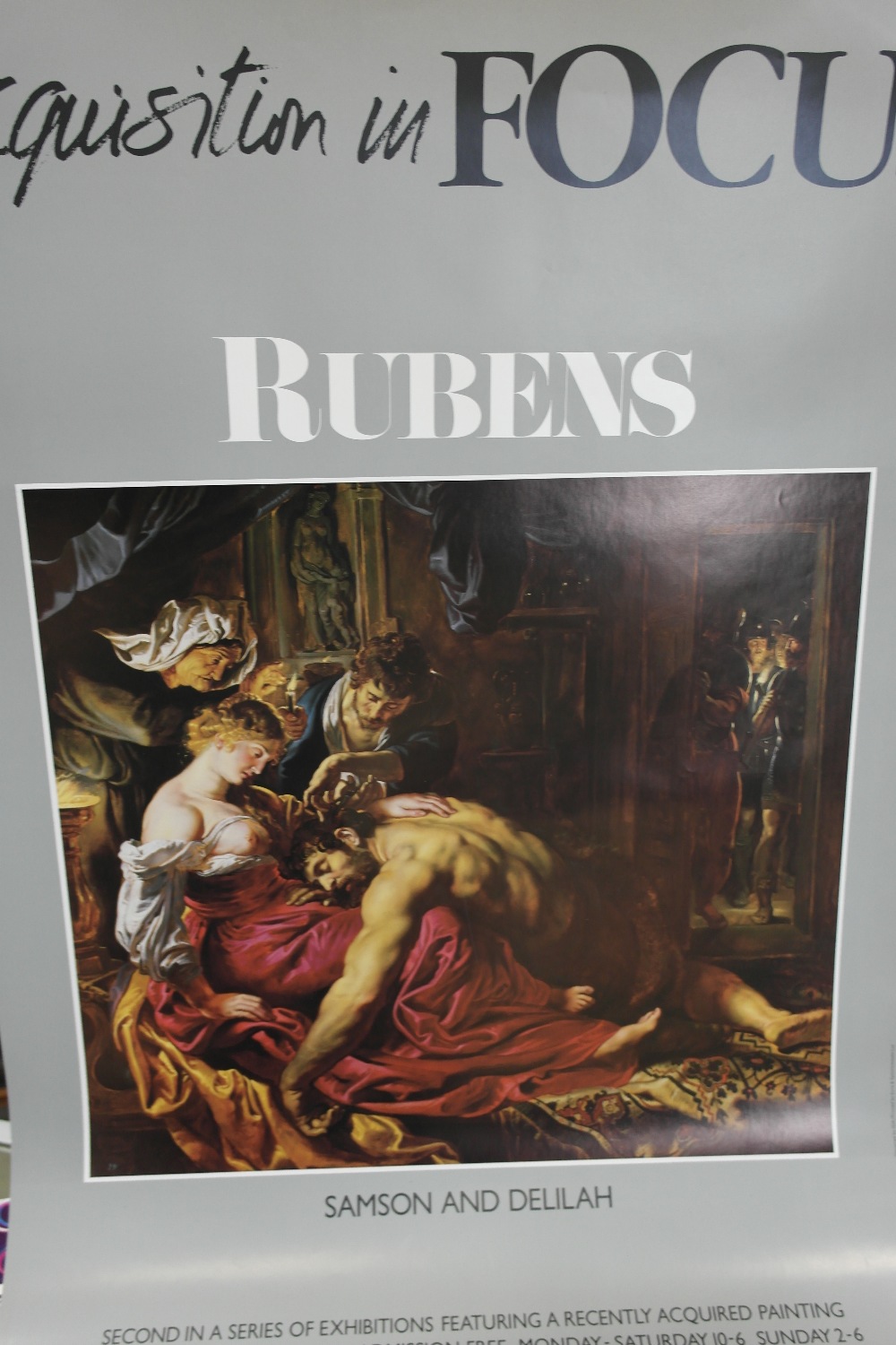 A quantity of exhibition posters of European subjects Old Master subjects to include Rubens etc.