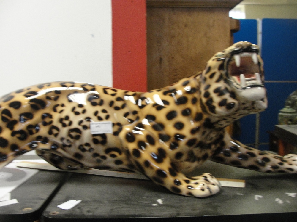 A large European model of a leopard