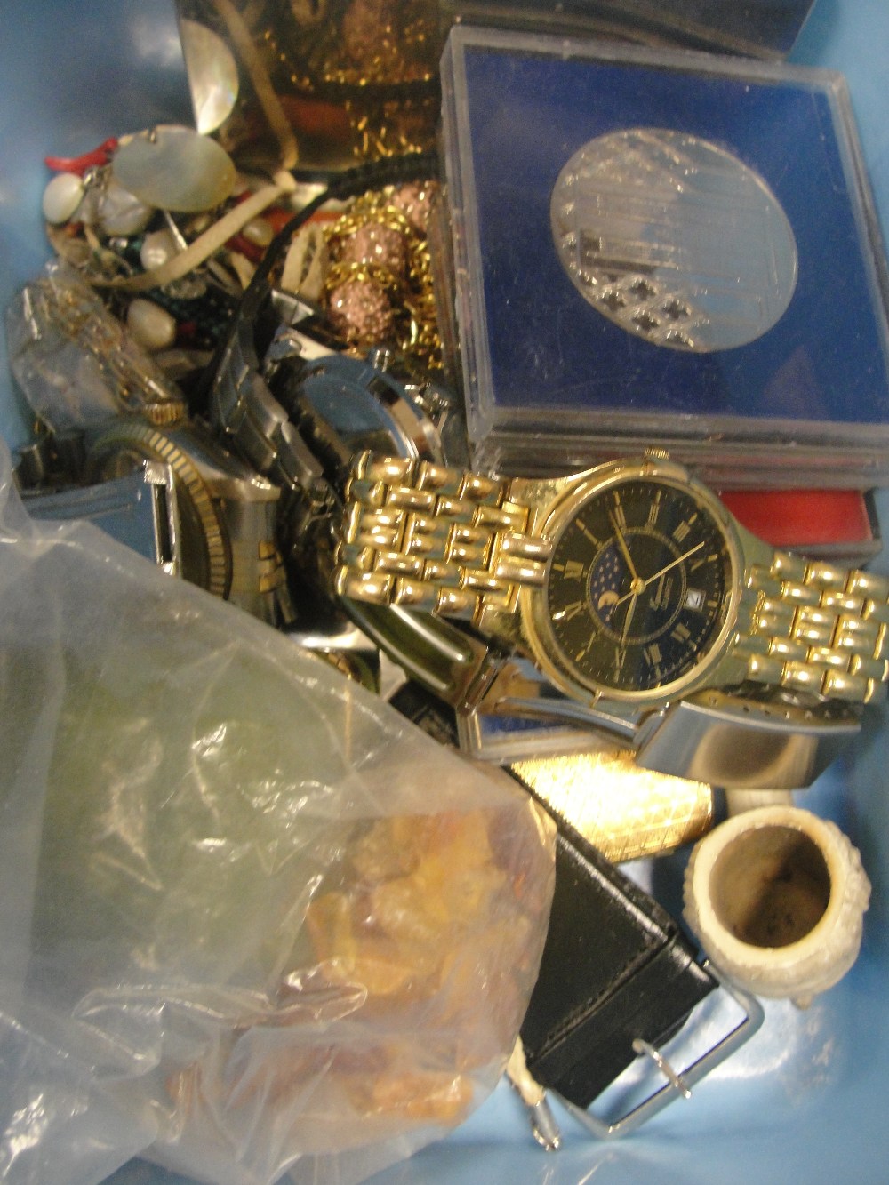 A box of dress jewellery