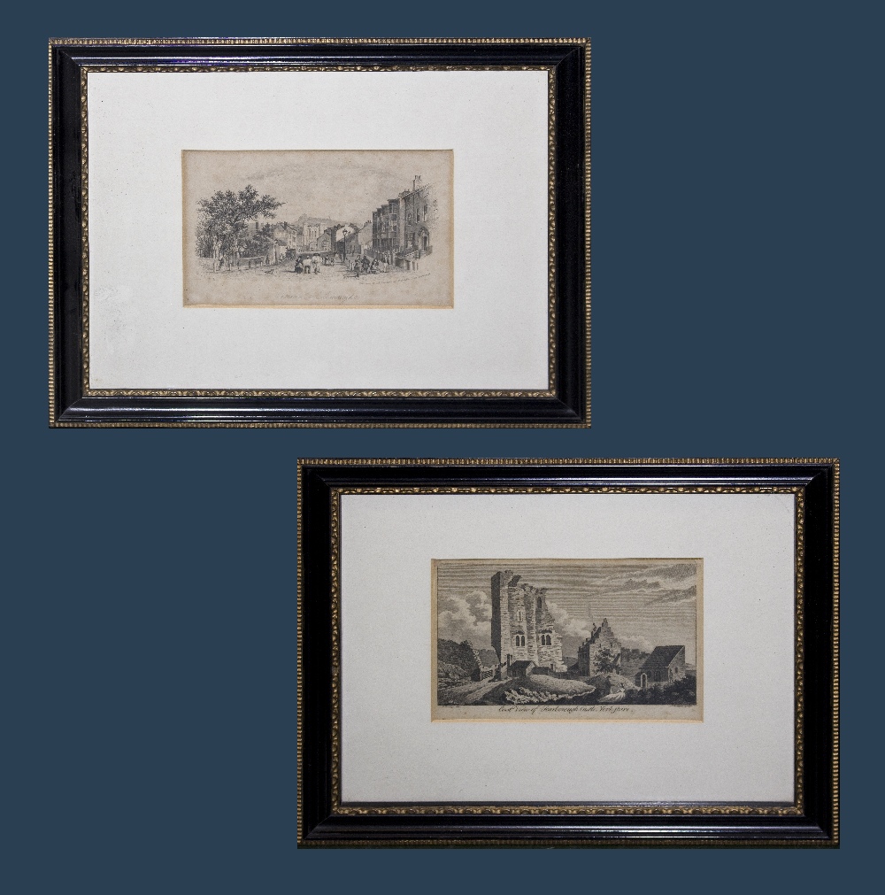 Two engravings of Scarborough scenes image sizes 12.5cm x 17.5cm