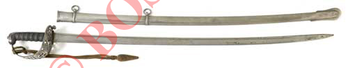 British Army 1821 Heavy Cavalry Piped Back Bladed OfficerÕs. Sword A good scarce example of the