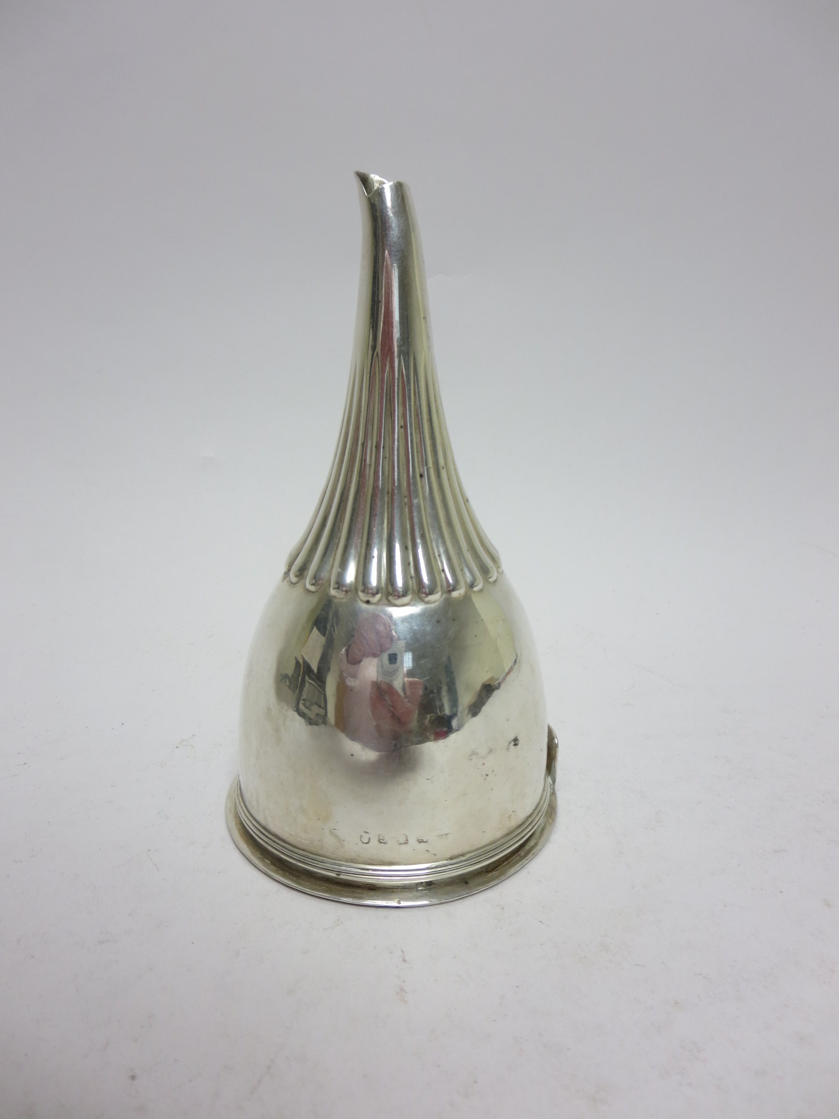 A George III silver Wine Funnel engraved crest, London 1802