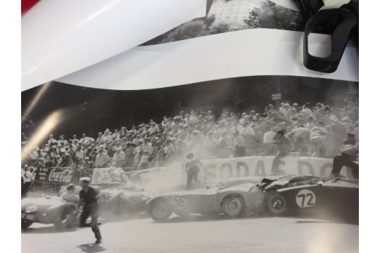 Eleven Photographic Prints of motor races and subjects in the 1930’s - 1970’s, signed by many