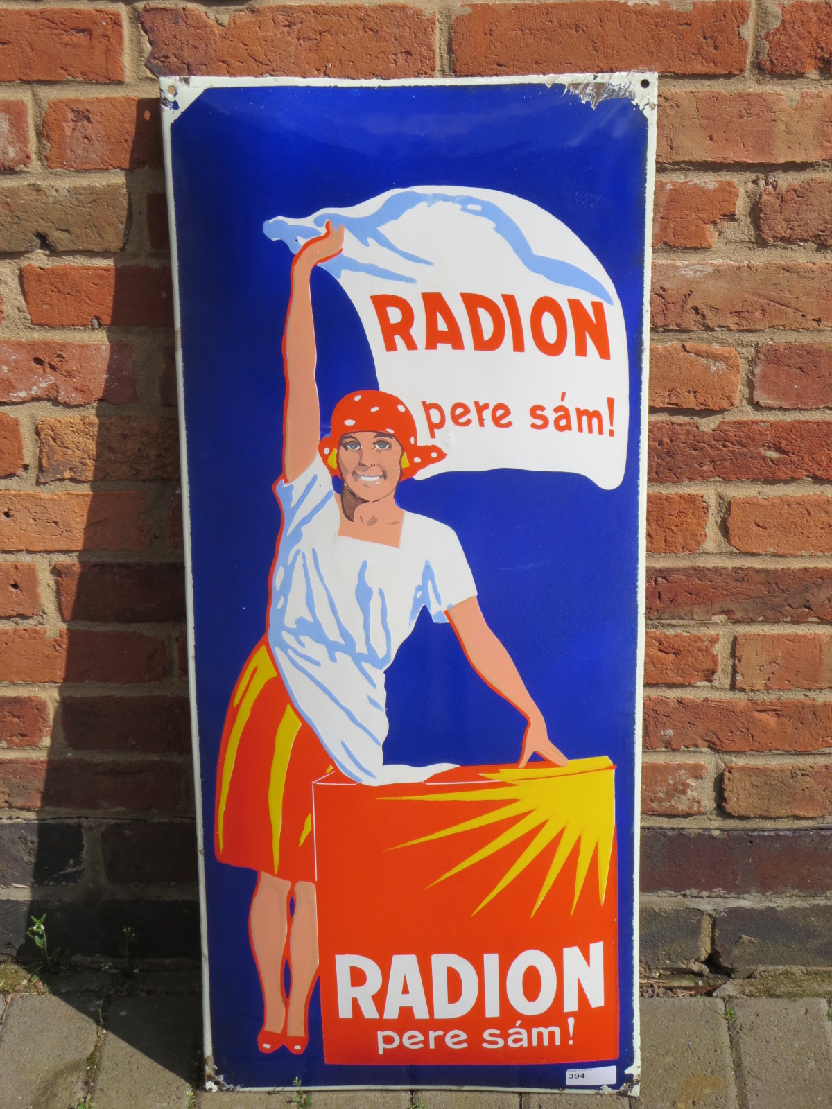 A continental Radion enamel adverting Sign, 16in x 36in