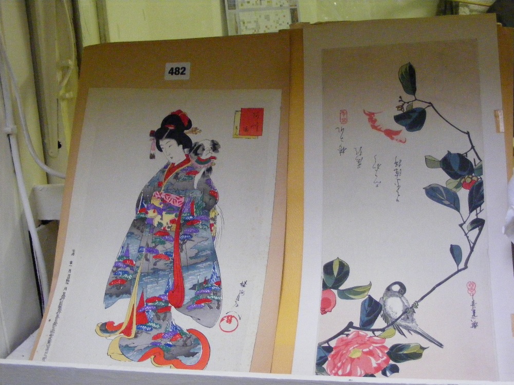 Two very good quality signed Japanese watercolours.