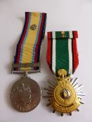 A pair of medals awarded to Gunner J P Fluerer Royal Artillery, Gulf 1990 - 1991 ( one clasp with