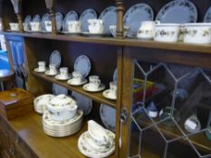 A part Royal Doulton Parchmont dinner service comprising twelve dinner plates, six medium plates,