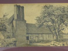 E.O Jefferies, An Original Pen and Ink Drawing, depicting a Farmhouse, together with one other