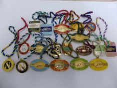 Twenty different Racecourse metal members and sponsors badges from the 1990`s.