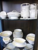 A Japanese Noritake ""Concetta"" dinner service comprising eight dinner plates, eight fish plates,