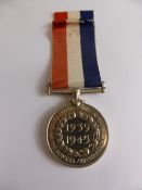 South African medal for War Service (WW2), unnamed as issued.