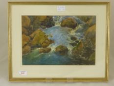 W J Craven, Two Original Watercolours, depicting Rivers,  framed, glazed and measuring 34 x 23 cms.