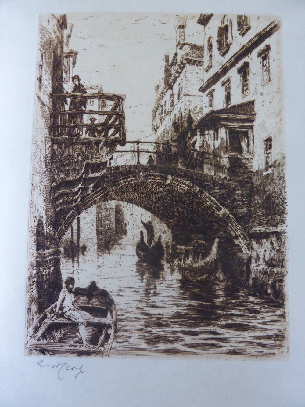 Bound Folio Etchings, Venice by Ernest George (1839-1922), a limited edition issue of 300 published - Image 6 of 6