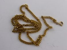 A 9 ct Gold tested Chain, approx 15 gms.