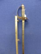 A Robert Mole & Son 25th Royal Welsh Fusiliers Dress Sword, the guard engraved S G Everitt in