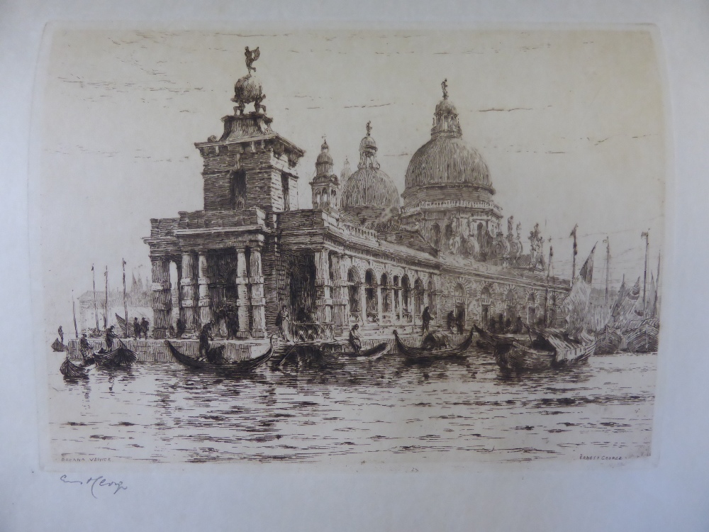 Bound Folio Etchings, Venice by Ernest George (1839-1922), a limited edition issue of 300 published - Image 5 of 6