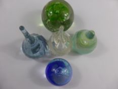 Five Caithness Paperweights, including a limited edition ""Vortex"" nr 162/1000, ""Ringstand"", ""