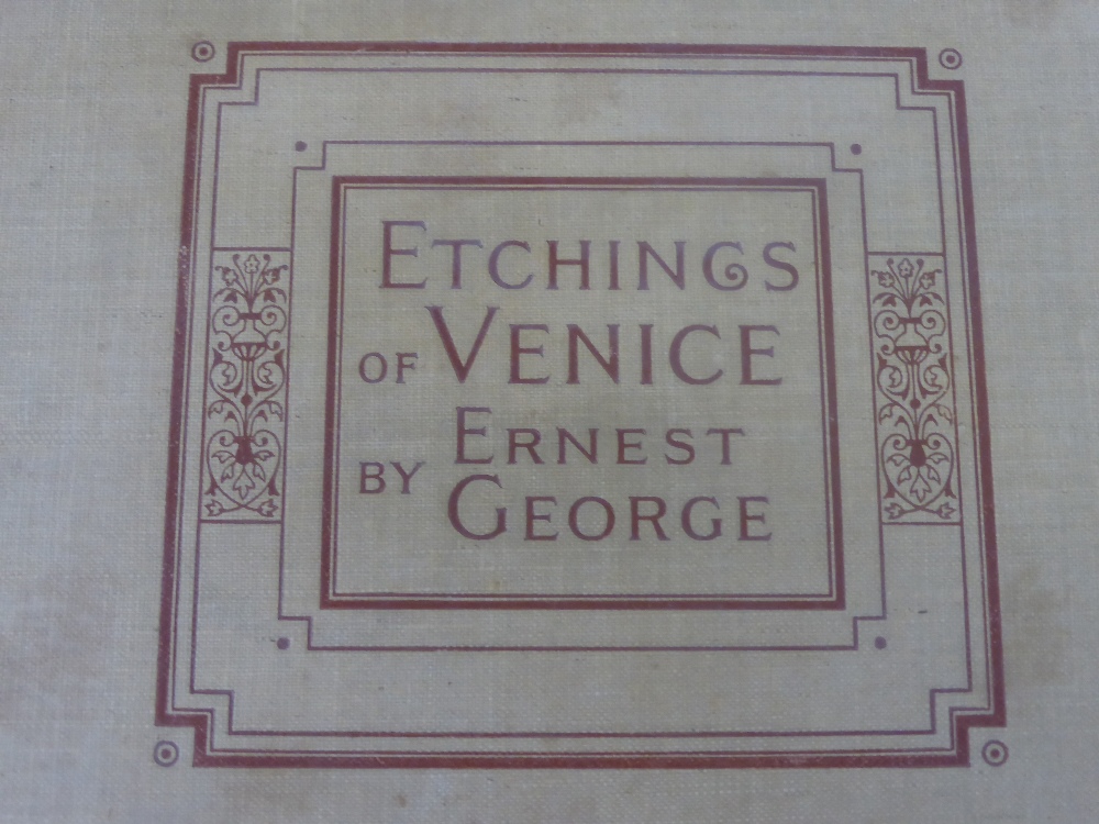 Bound Folio Etchings, Venice by Ernest George (1839-1922), a limited edition issue of 300 published - Image 2 of 6