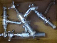 Four vintage Bramham chrome taps, two bath and two washbasin (4)