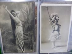 A Miscellaneous Collection of 1920`s and other postcards, including some erotic together with