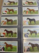 An album of racing theme cigarette cards, three complete sets - Derby Entrants 1926, Derby Entrants