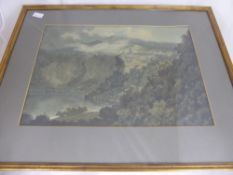 John R Cozens, A Ganymed Facsimile of the original work `The Lake and Town of Nemi`, 51 x 36 cms,