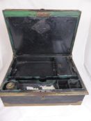 A Victorian Allibhoy Vallijee & Sons of Mooltan Tin Despatch Box, the box believed to be made for