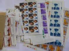 A quantity (£40+) of mint decimal stamps together with £25+ worth of £1 and 10/- notes.