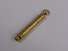 An Antique Sampson & Mordan Gold (tested) Propelling Pencil, est wt 15.3 gms.
