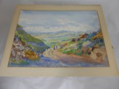 Miscellaneous paintings including a water colour entitled `African View` painted by Bishop Smythe`s