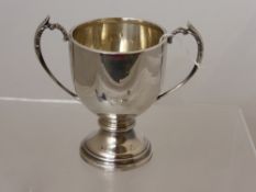 A Solid Silver presentation cup mm WA (year letter M) made in Birmingham.