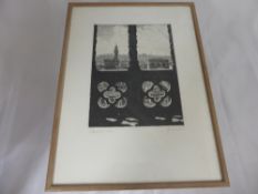 Laurenzo Lorenzi Italian 1878-1946, two 19th Century etchings both entitled `Firenze`, signed in